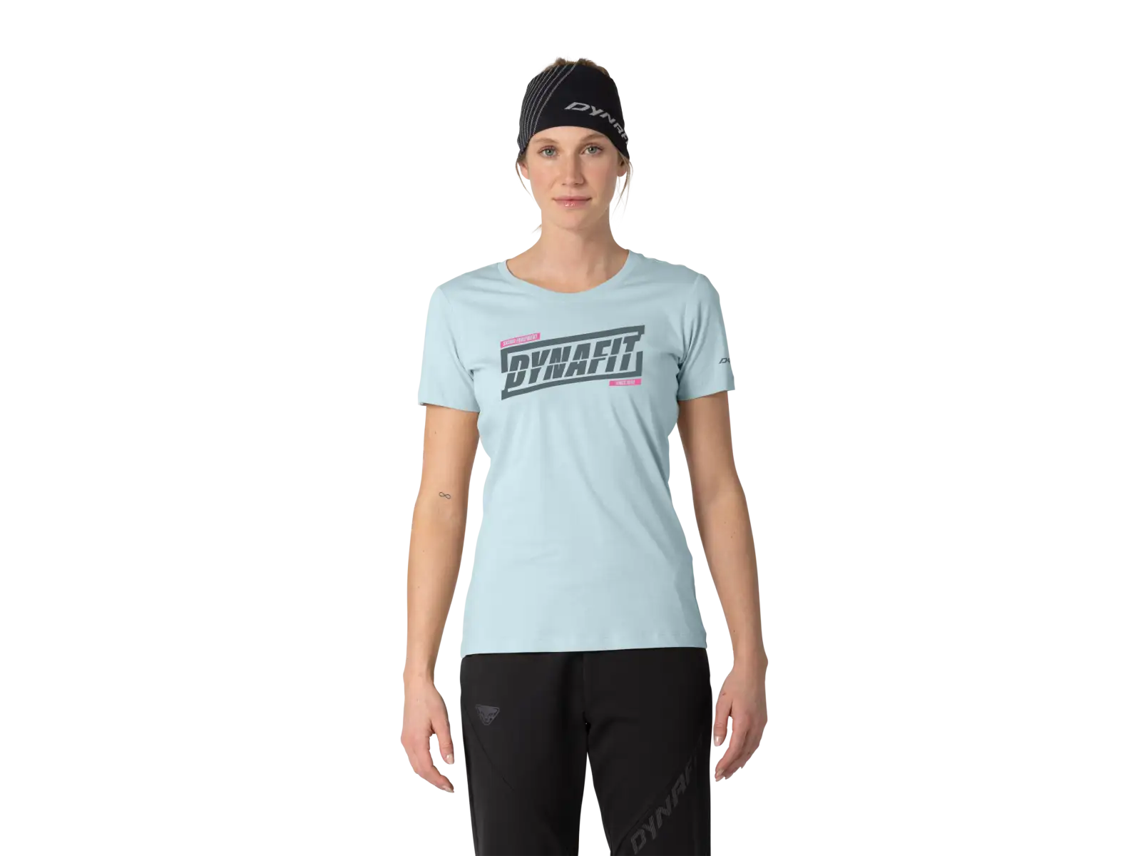 Dynafit Graphic Cotton Damen T-Shirt Kurzarm Cloud Blue/Tabloid