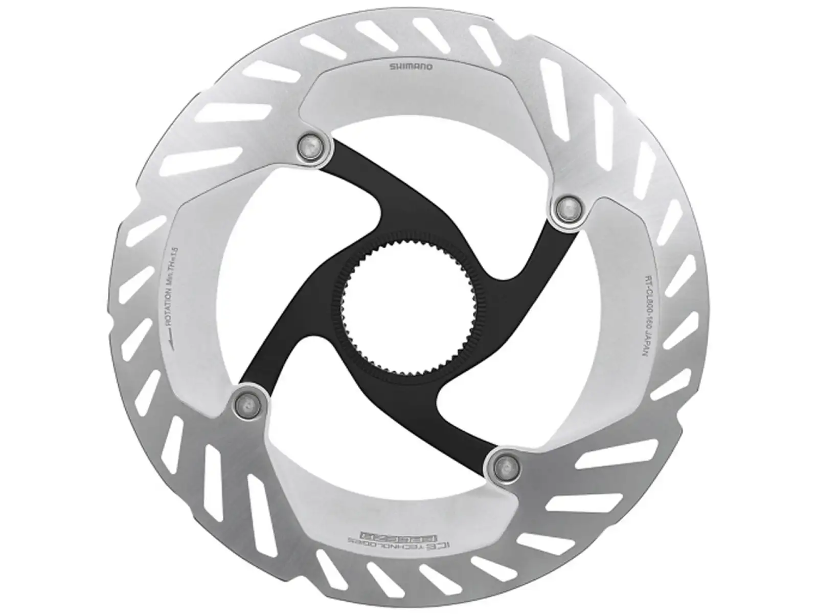 Shimano RT-CL800 Bremsscheibe 180 mm, Center Lock, Ice Tech, Außen-Lockring