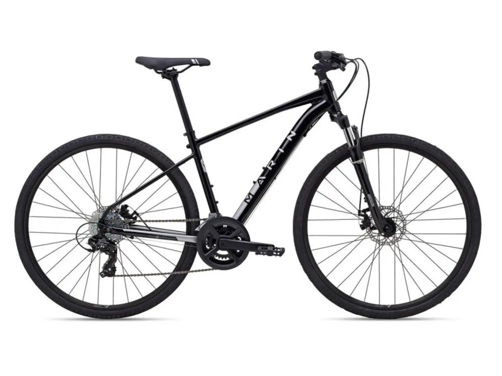 Marin San Rafael DS1 schwarz/silber/blau Trekkingrad