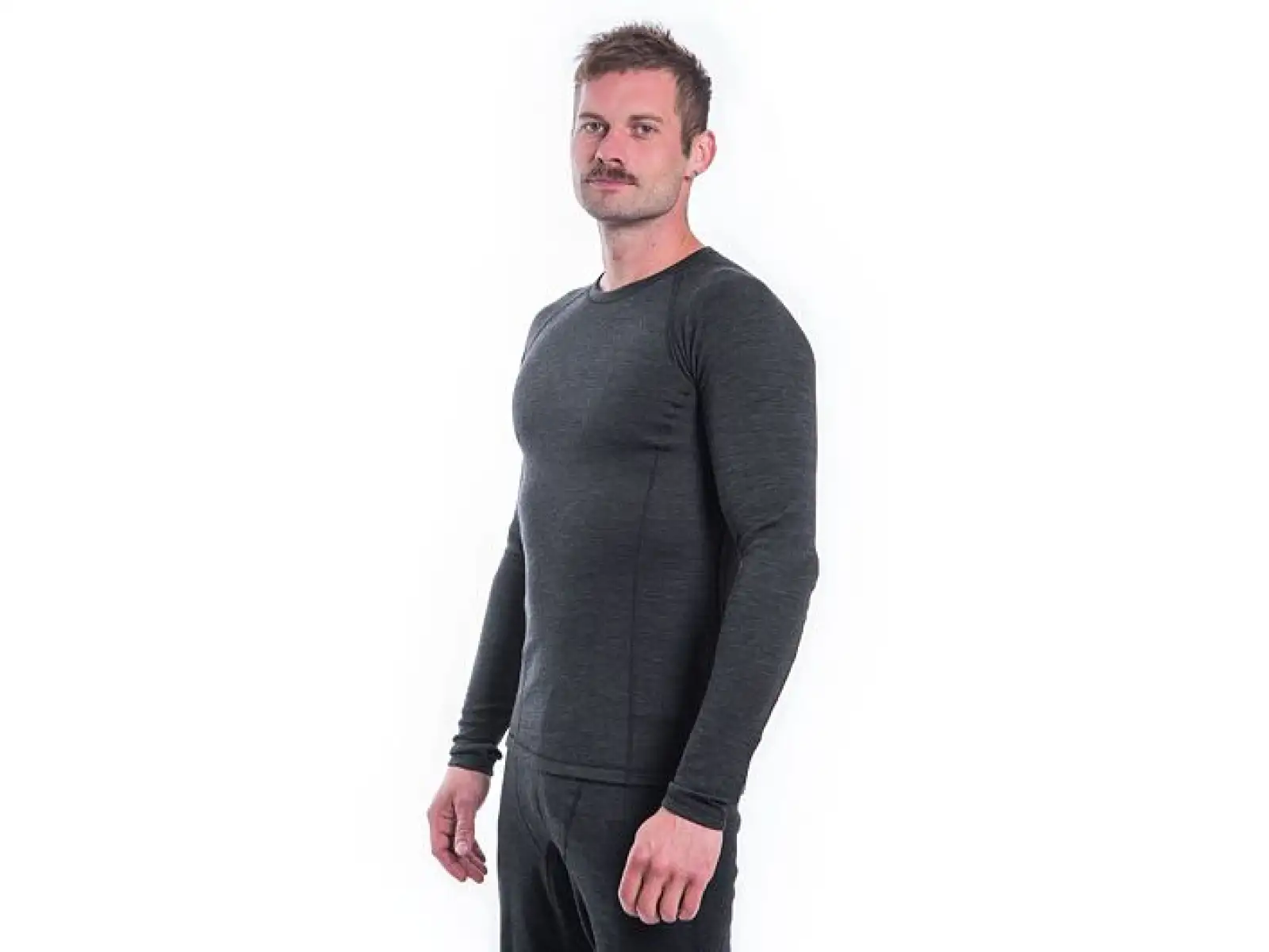 Sensor Merino Bold Herren-Shirt Langarm Anthracite Gray