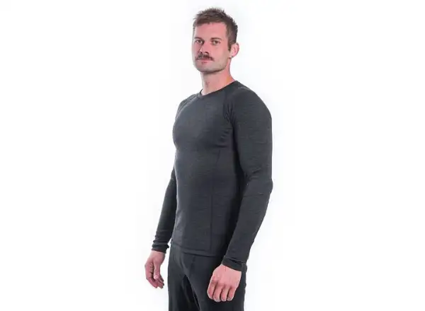 Sensor Merino Bold Herren-Shirt Langarm Anthracite Gray
