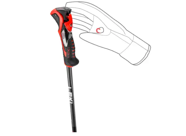 Leki Airfoil 3D Abfahrtstöcke schwarz/dunkles Anthrazit