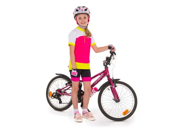 Etape Pluto Light Kinderfahrradhelm weiß/rosa matt