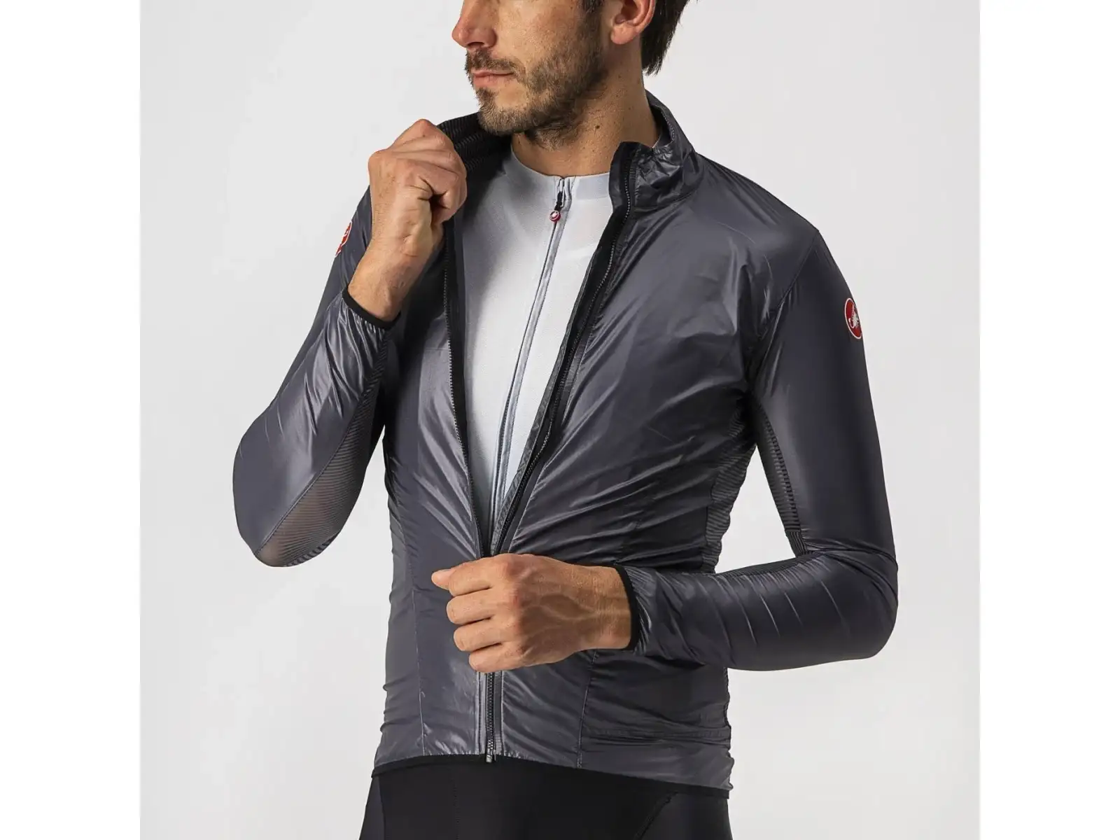 Castelli Aria Shell Herrenjacke Dark Gray