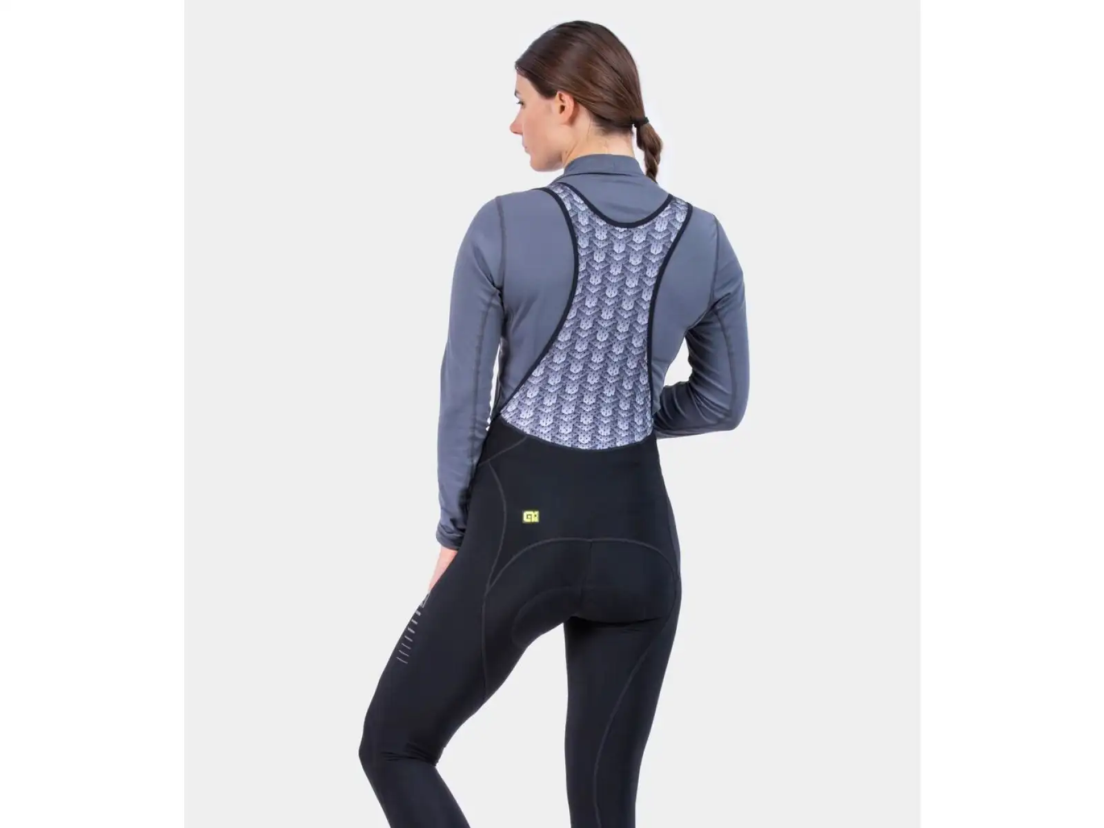 Alé Solid Essential Damen Winter Radhose mit Latz Black