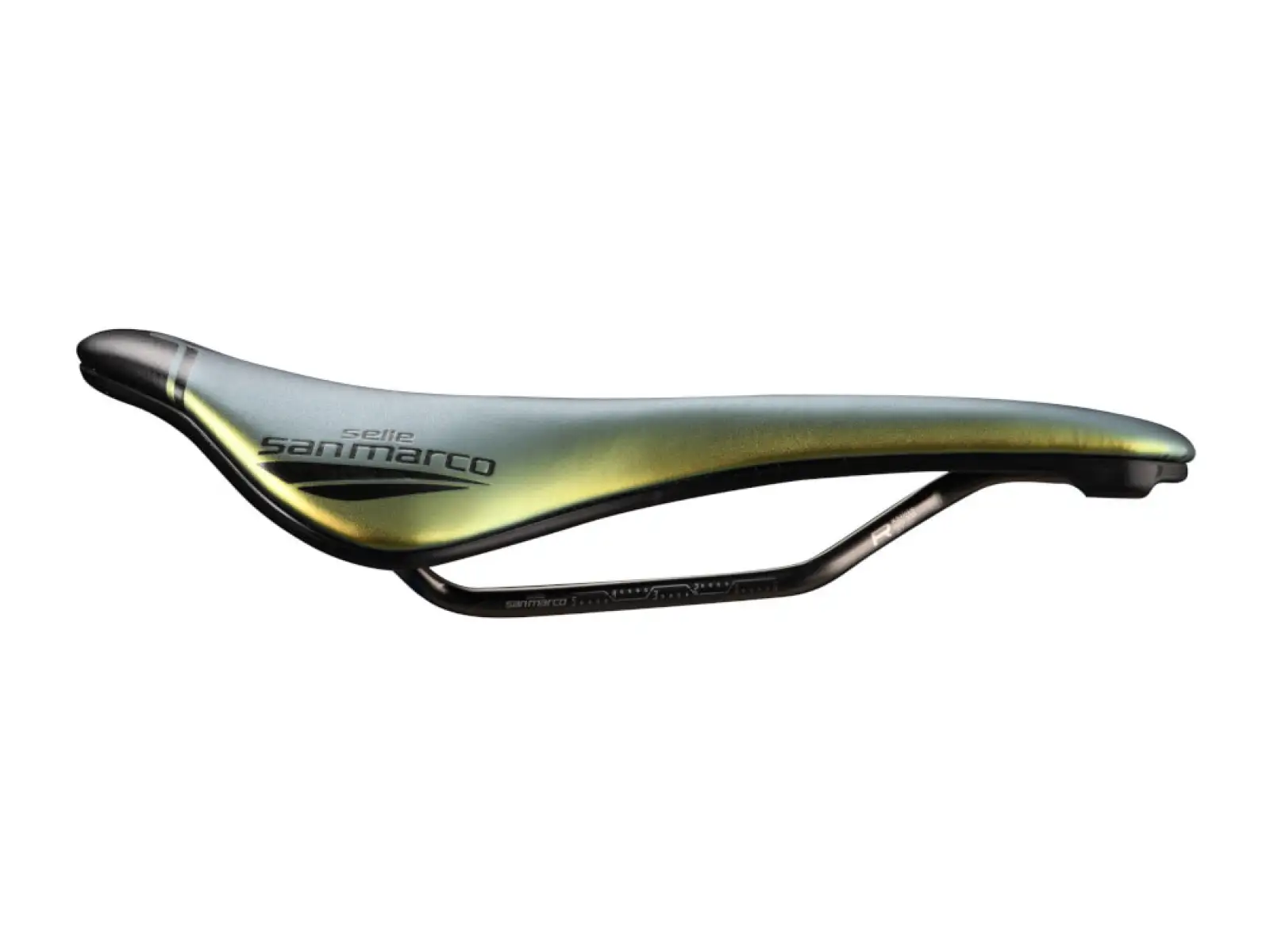 Selle San Marco Shortfit 2.0 Open-Fit Racing Wide Sattel Iridiscent Gold
