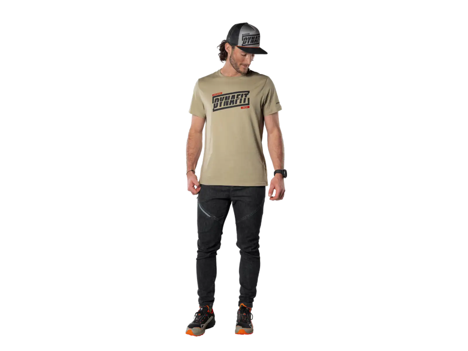 Dynafit Graphic Cotton Herren T-Shirt Kurzarm Rock Khaki/Tabloid