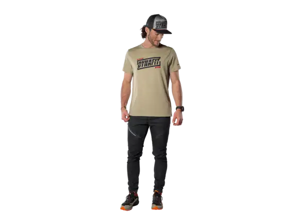 Dynafit Graphic Cotton Herren T-Shirt Kurzarm Rock Khaki/Tabloid