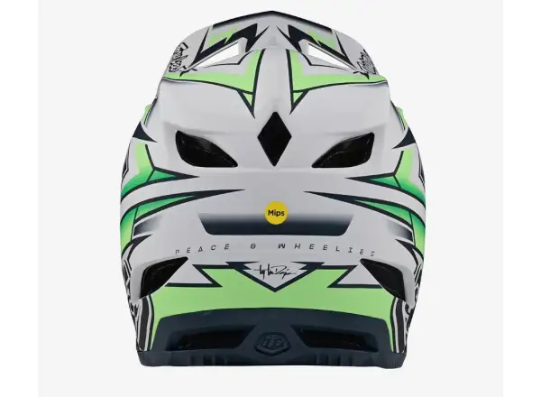 Troy Lee Designs D4 Composite Mips Volt Helm Weiß