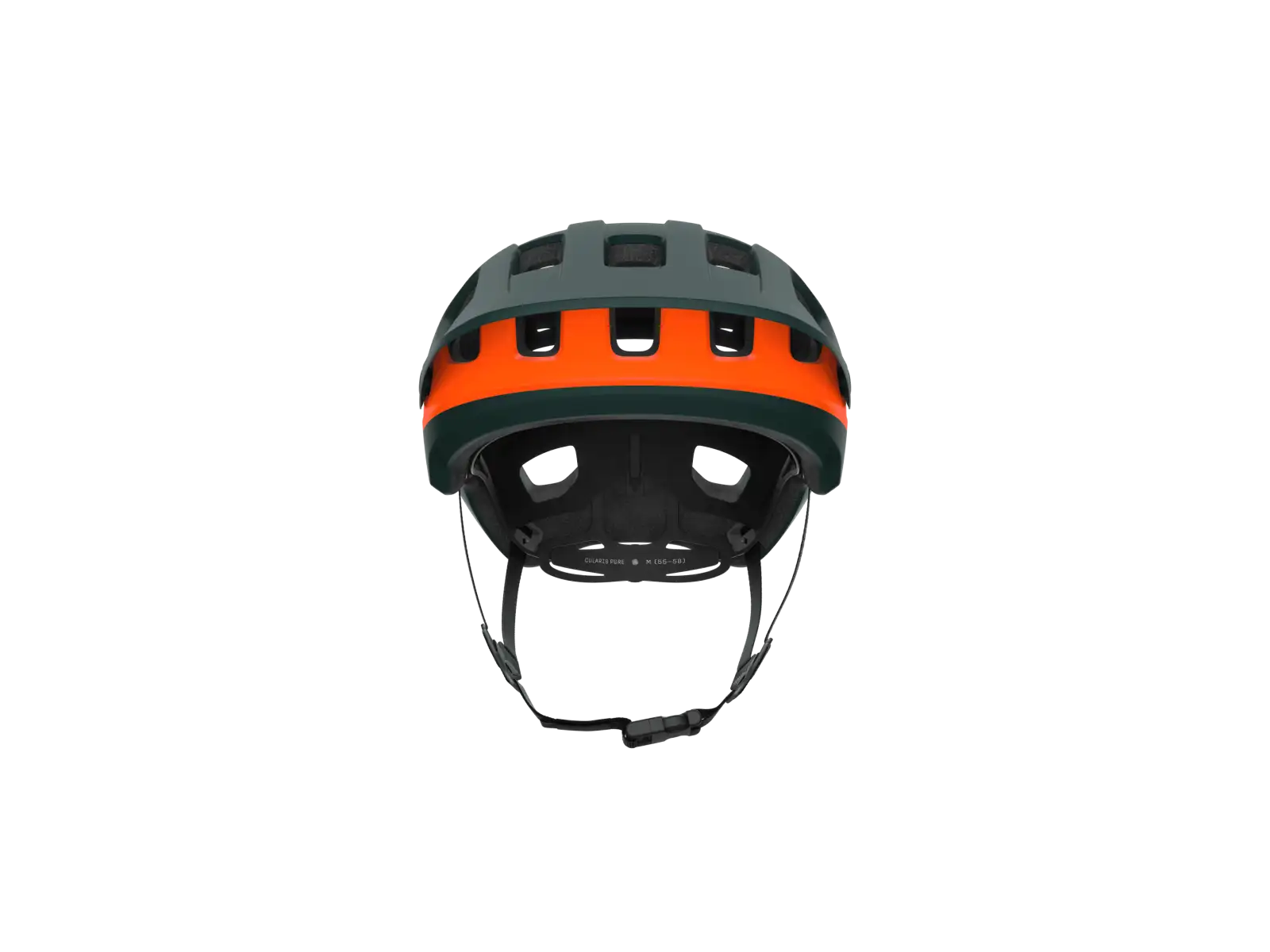 POC Cularis Pure MTB Helm Pargasite Green Matt/Fluorescent Orange Matt
