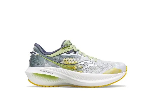 Saucony Triumph 21 Damen-Laufschuhe Weiß/Farn