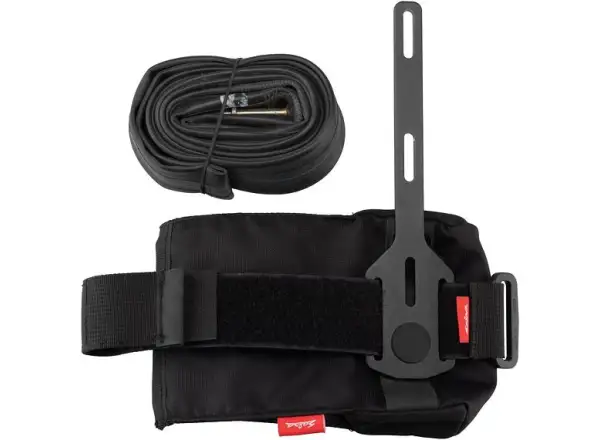 Salsa Anything Halter Bag mit Riemen und Montage unter dem Korb.