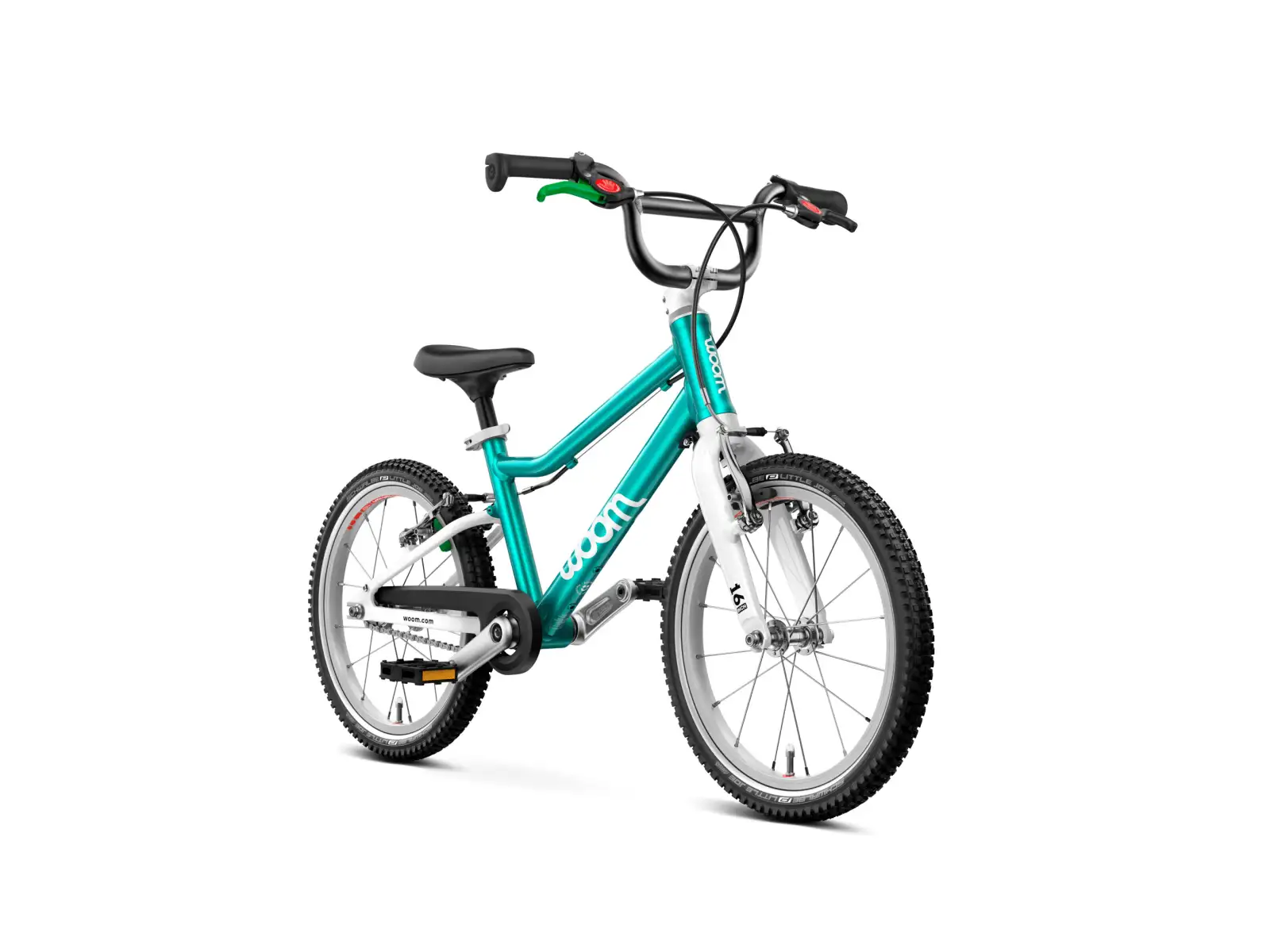 Woom GO 3 Automagic Metallic Turquoise 16 Kinderfahrrad