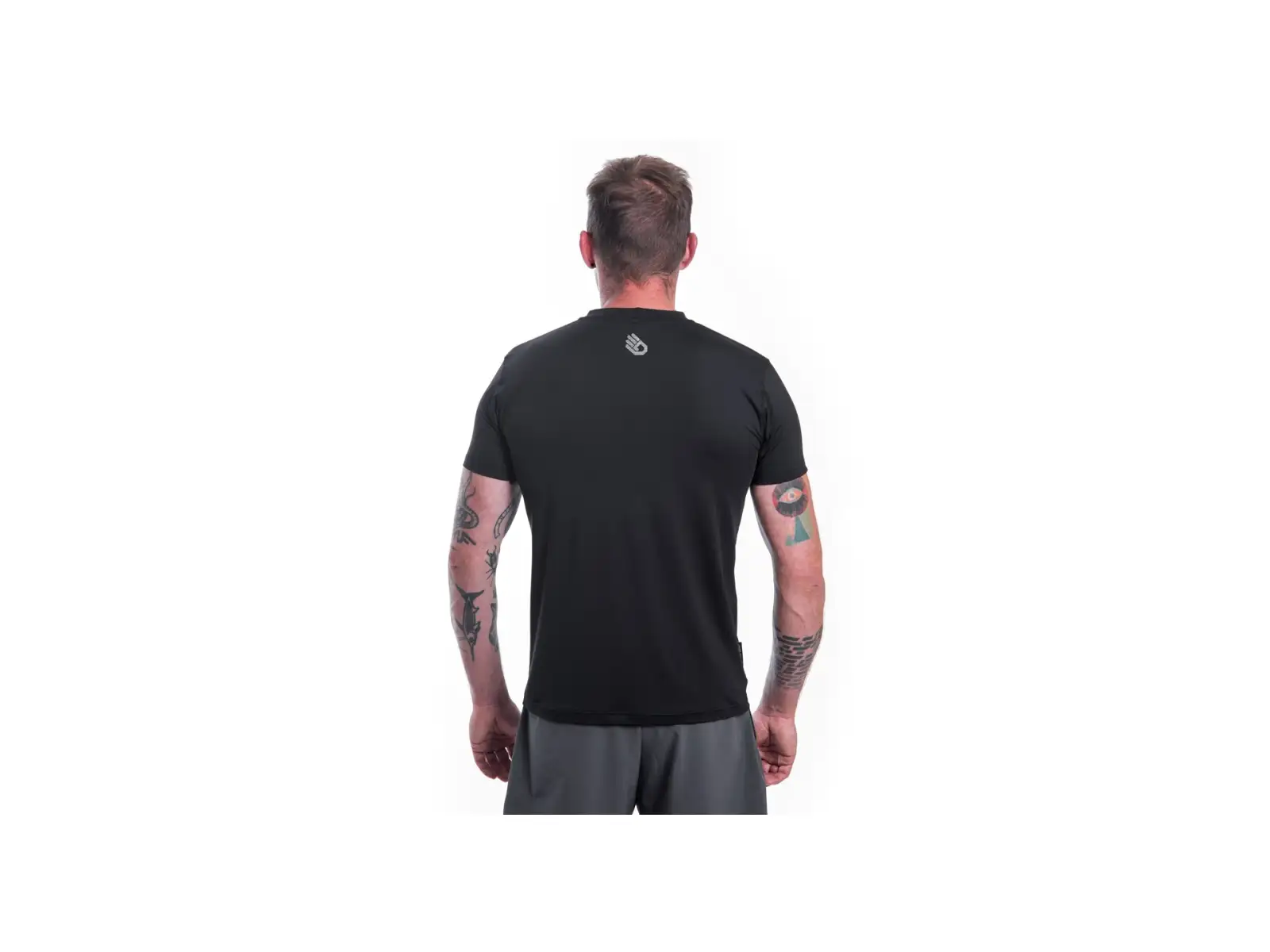 Sensor Coolmax Tech Mountains Herren T-Shirt Kurzarm Schwarz