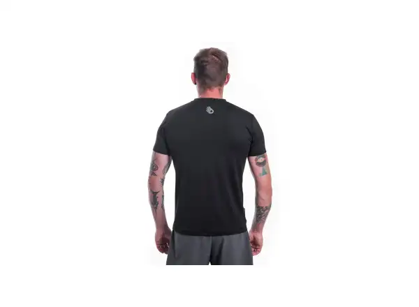Sensor Coolmax Tech Mountains Herren T-Shirt Kurzarm Schwarz