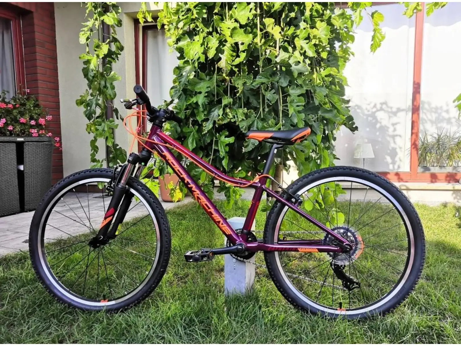 Rock Machine Catherine 24 VB Kinder-Mountainbike Gloss Crimson/Neon Orange/Crimson