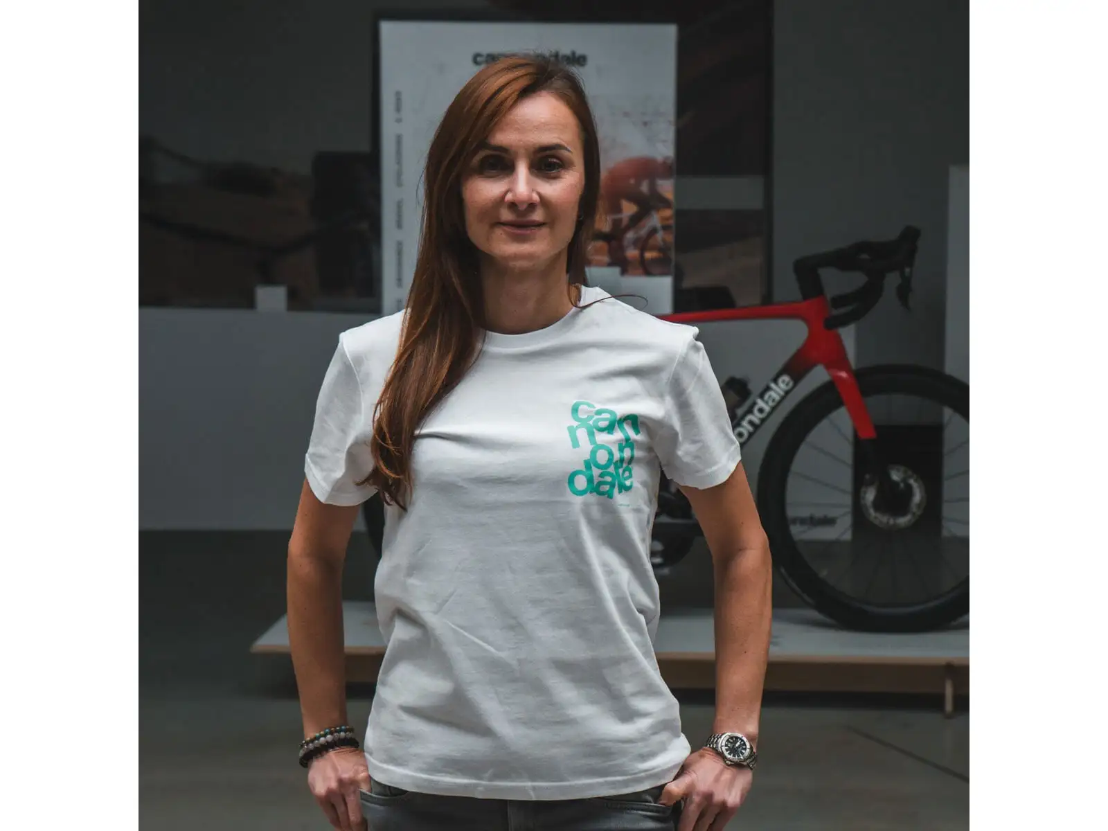 Cannondale Lifestyle T-Shirt Kurzarm White/Turquosie