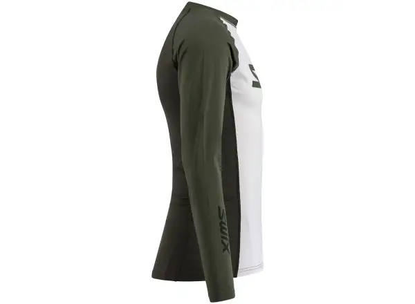 Swix RaceX Dry Herren Langarmshirt  Bright White/Olive