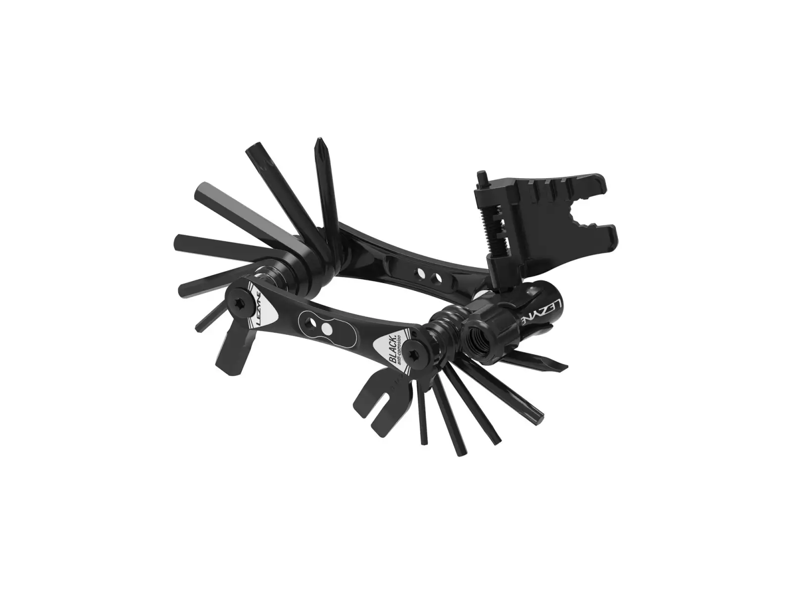 Lezyne RAP II 19 CO2 Multitool mit 19 Funktionen in Schwarz.