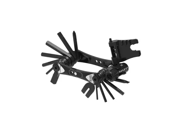Lezyne RAP II 19 CO2 Multitool mit 19 Funktionen in Schwarz.