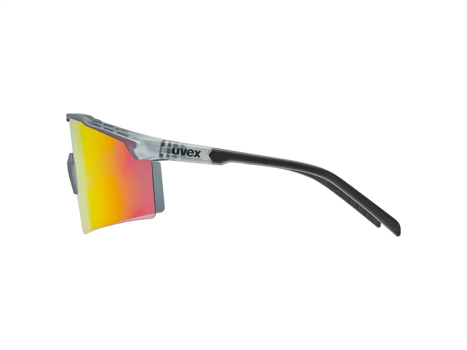 Uvex Flowline Sonnenbrille Smoke Matt/Mirror Red