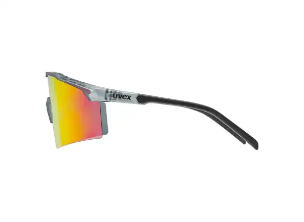 Uvex Flowline Sonnenbrille Smoke Matt/Mirror Red