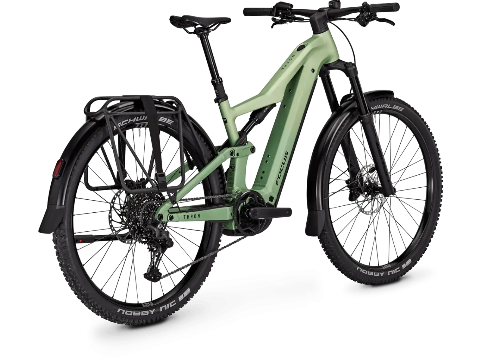 Focus THRON 7 EQP 720Wh vollgefedertes E-Bike Mintgrey / Artichokegreen