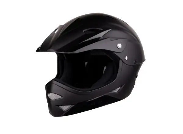 Force Downhill Junior Helm schwarz matt