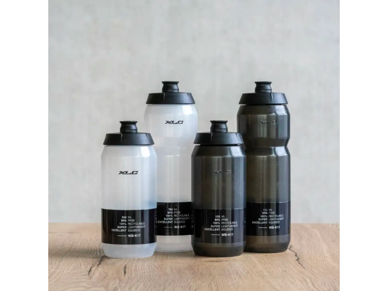 XLC WB-K17 Flasche 750 ml klar/schwarz