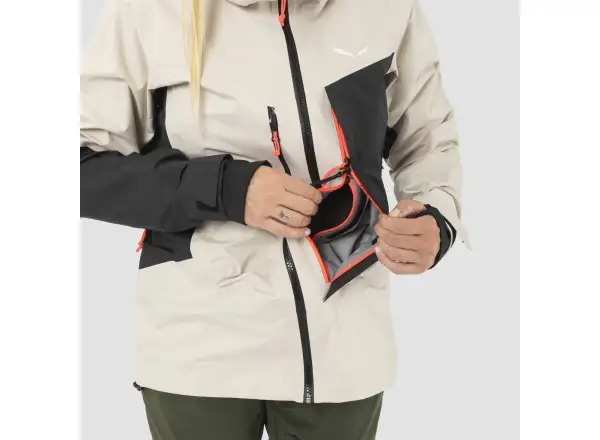 Salewa Sella 3L Powertex Damenjacke Oatmeal/0910