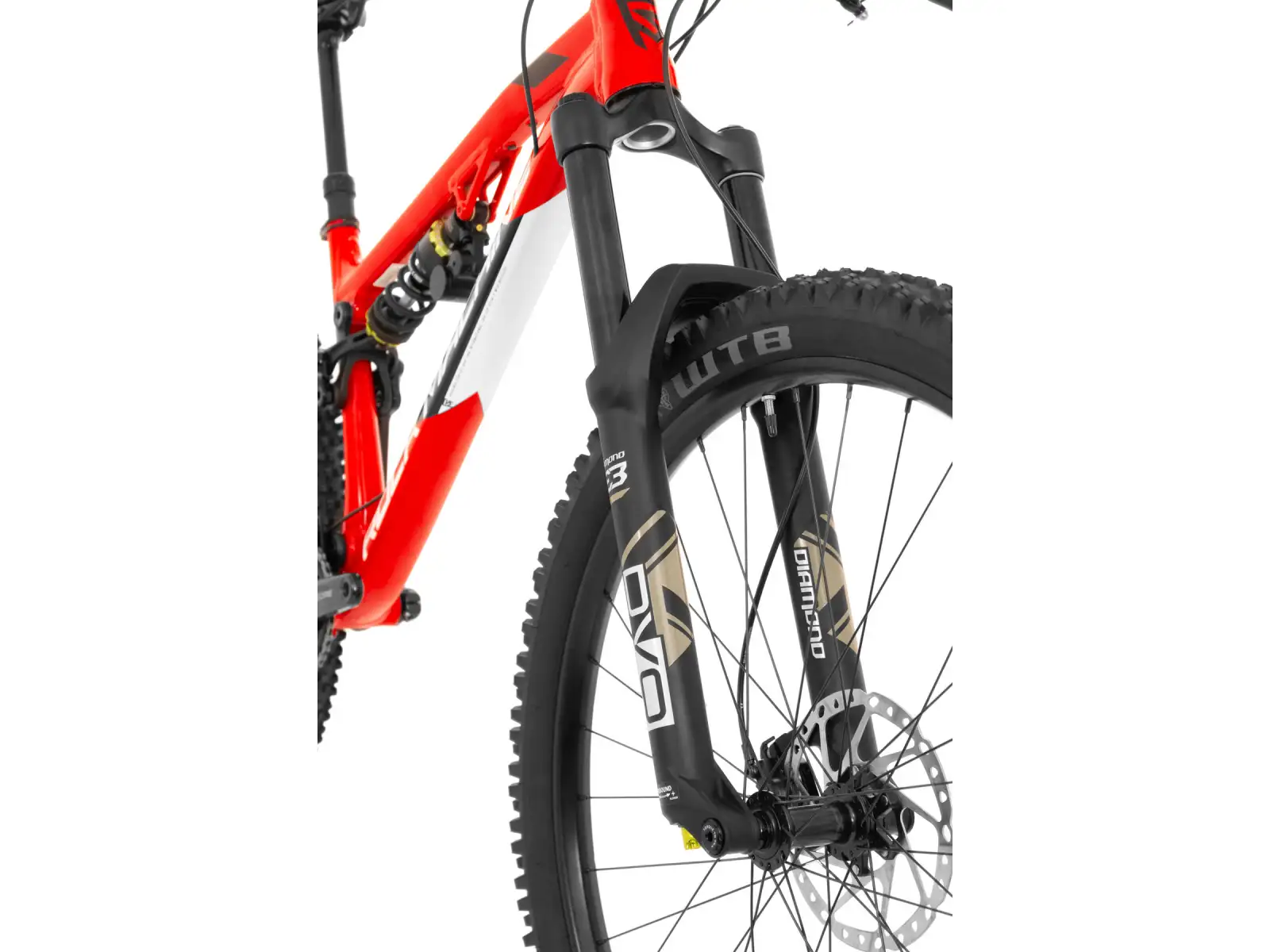 Rock Machine Bblizzard 70-297 vollgefedertes Fahrrad Red/Black/White MUSTER