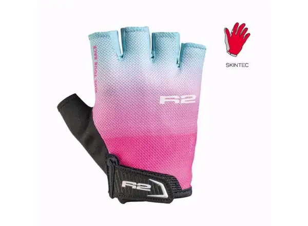 R2 Mistral Kinder-Fahrradhandschuhe rosa/blau