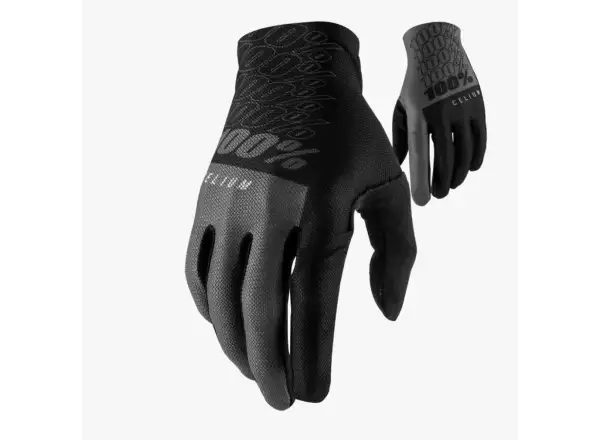 100% Celium Herrenhandschuhe Schwarz/Grau