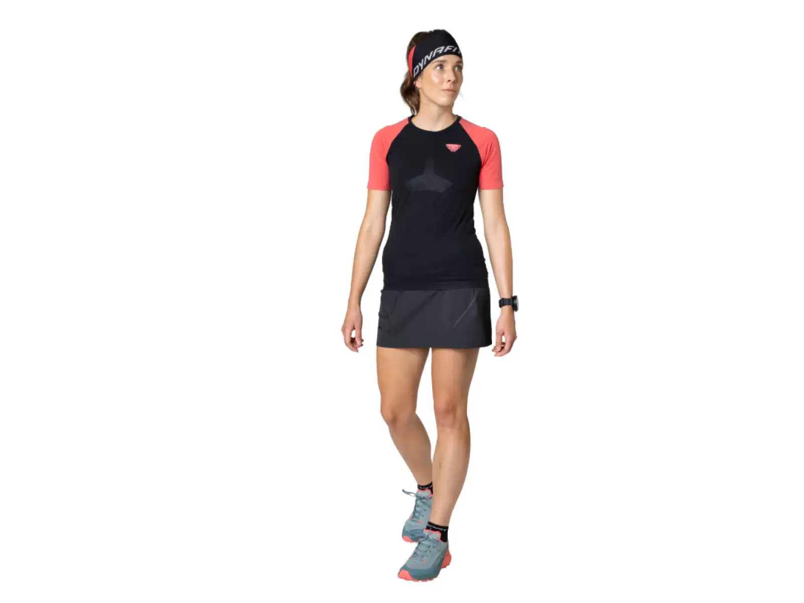 Dynafit Ultra 2v1 Damenlaufrock mit Innenshorts Black Out