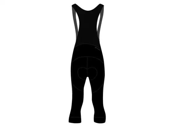 Force Bright Herren 3/4-Hose mit Trägern und Polsterung Schwarz