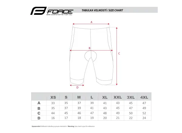 Force B30 Herren-Shorts mit Polsterung Schwarz/Grau
