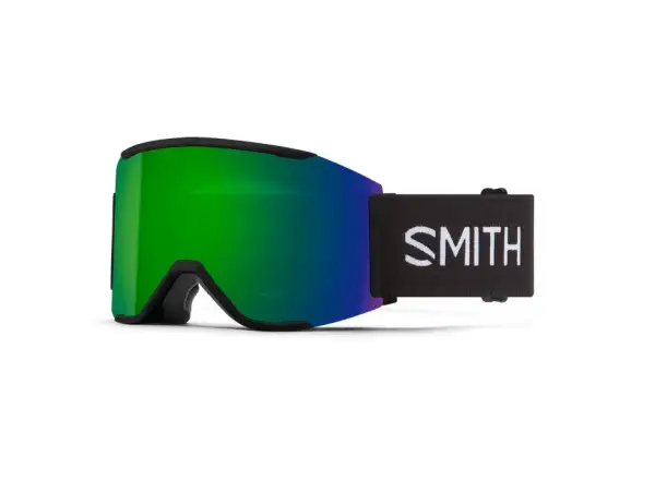 Smith Squad Mag Skibrille Black / ChromaPop Sun Green Mirror + ChromaPop Storm Amber