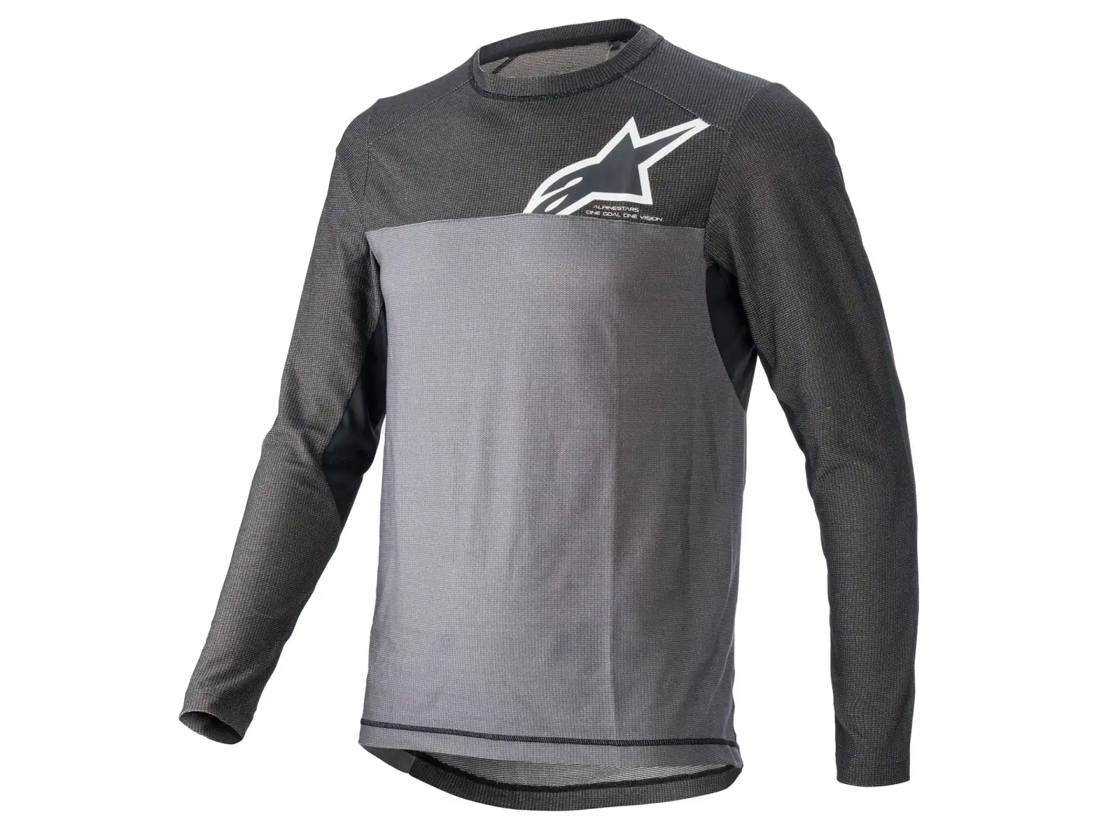 Alpinestars ALPS 8.0 V2 Kindertrikot langarm Anthrazit/Schwarz/Weiß