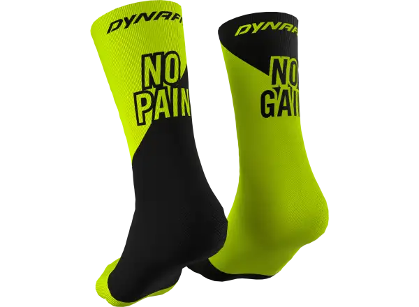 Dynafit No pain No gain Sportsocken Neon Gelb/Schwarz Out
