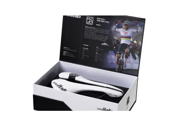 Selle Italia FLITE Boost Superflow Kit Carbon MVDP Edition L3 Carbon +10 mm Sattel weiß