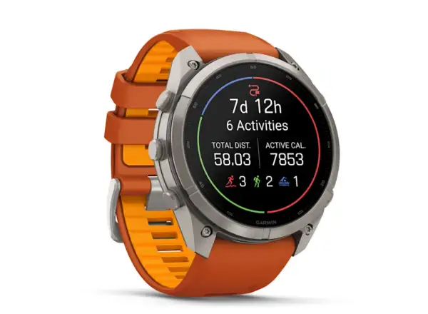 Garmin Fénix 9 Pro inReach 51 mm Smartwatch Titanium Autumn orange/Spark orange