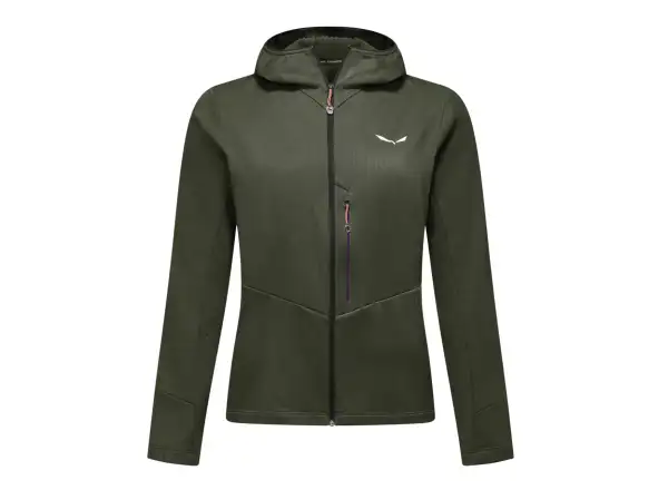 Salewa Pedroc 3 Hooded Damen-Sweatshirt Dark Olive