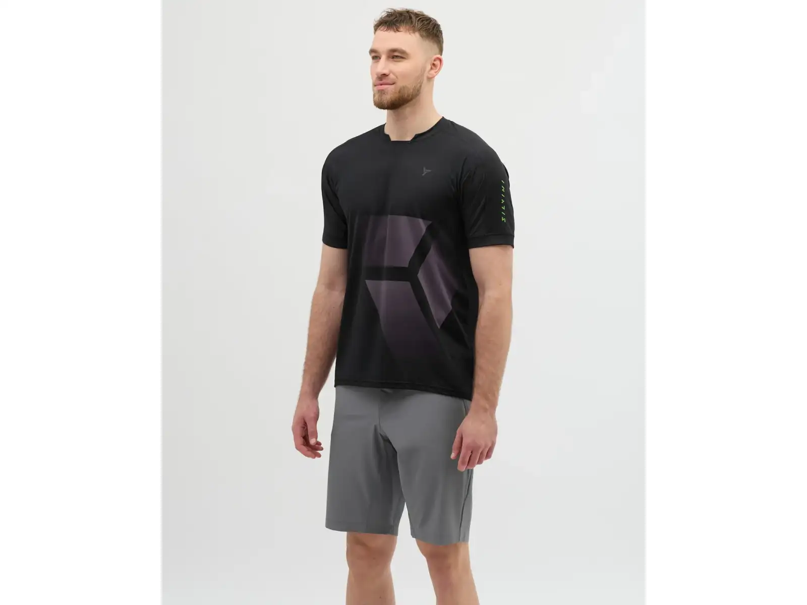 Silvini Gallo Herren Loose-Trikot Kurzarm schwarz/grau