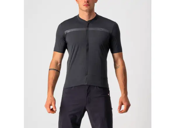 Castelli Unlimited AR Herren-Trikot Kurzarm Dunkelgrau