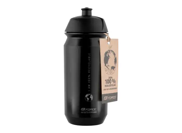 Force Bio Earth Fahrradflasche 500 ml schwarz/grau