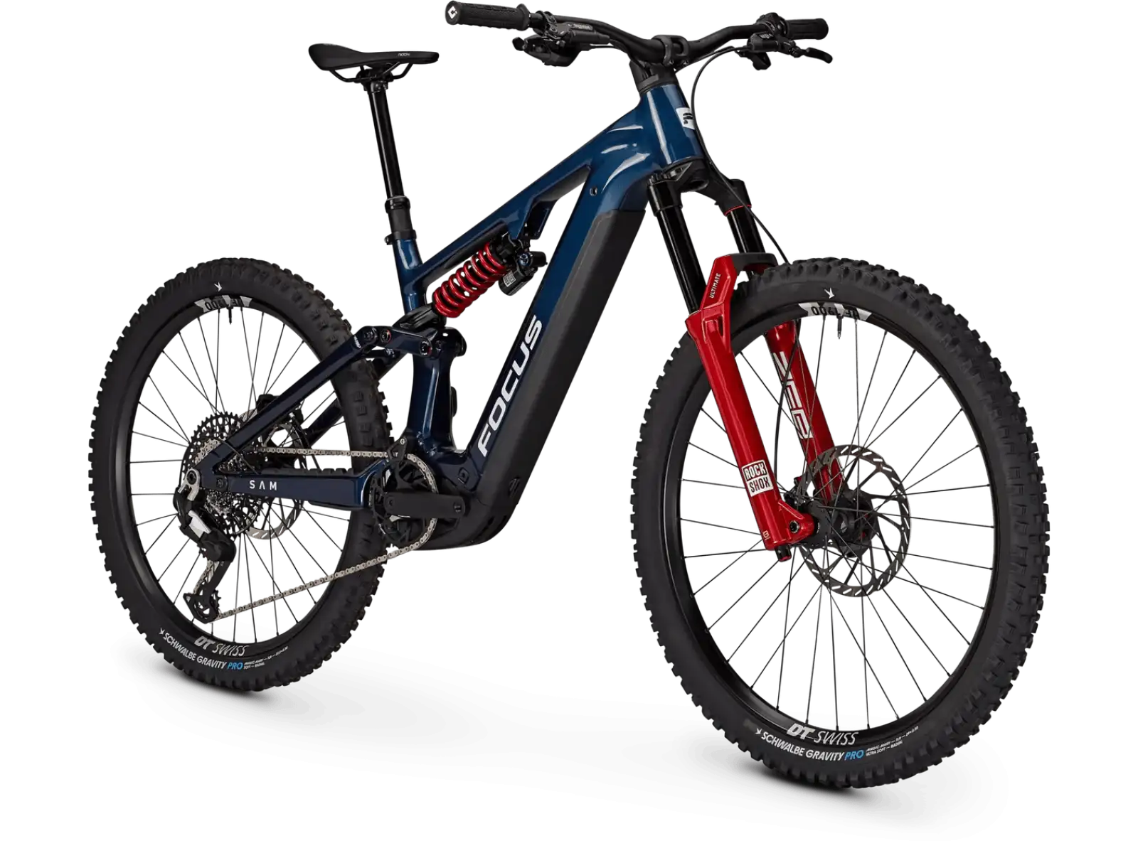 Focus SAM 9 800Wh vollgefedertes E-Bike Azurblue / Sydneyblue