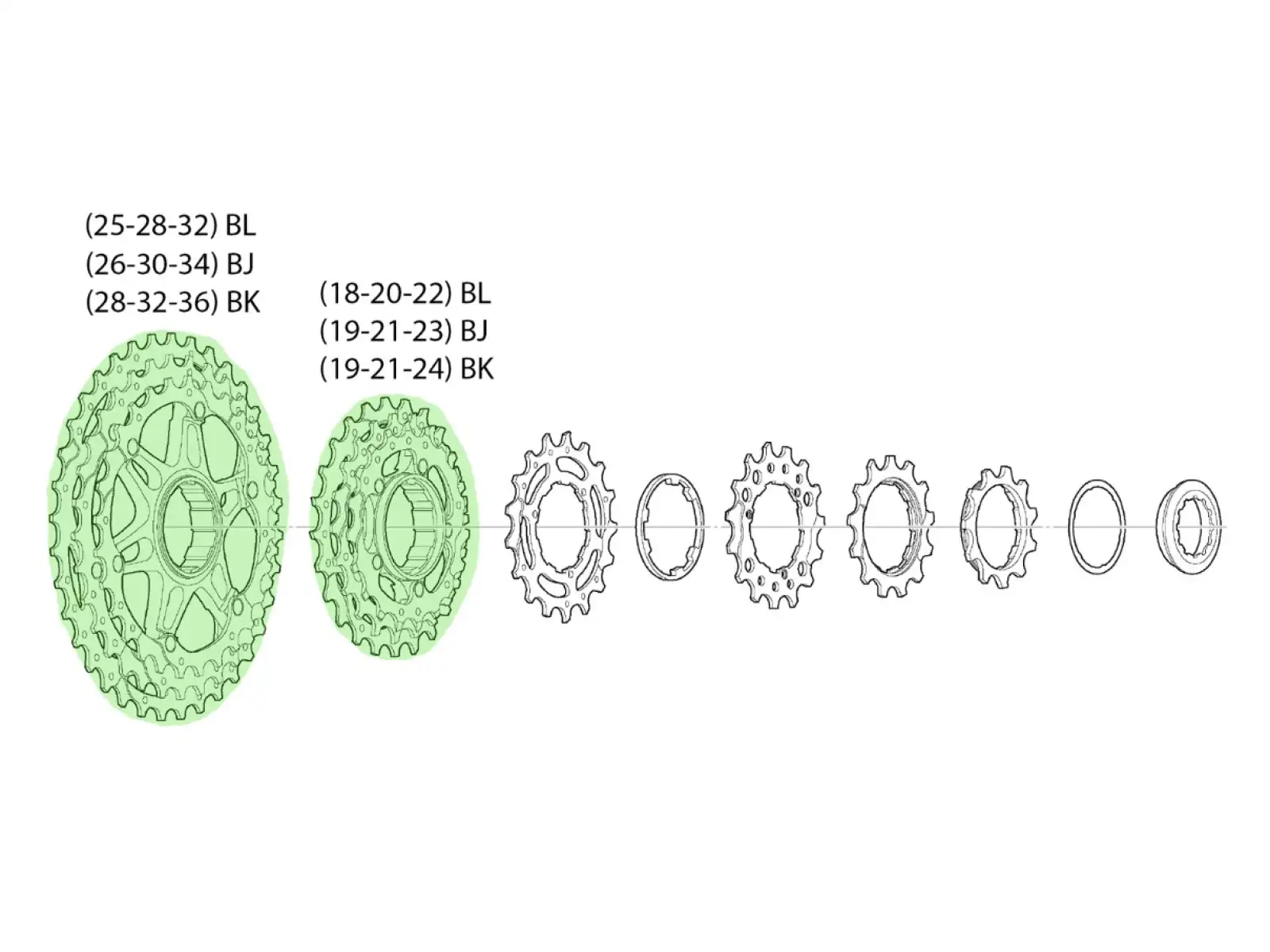 Shimano CS-M771-10 Kassette 19-21-23