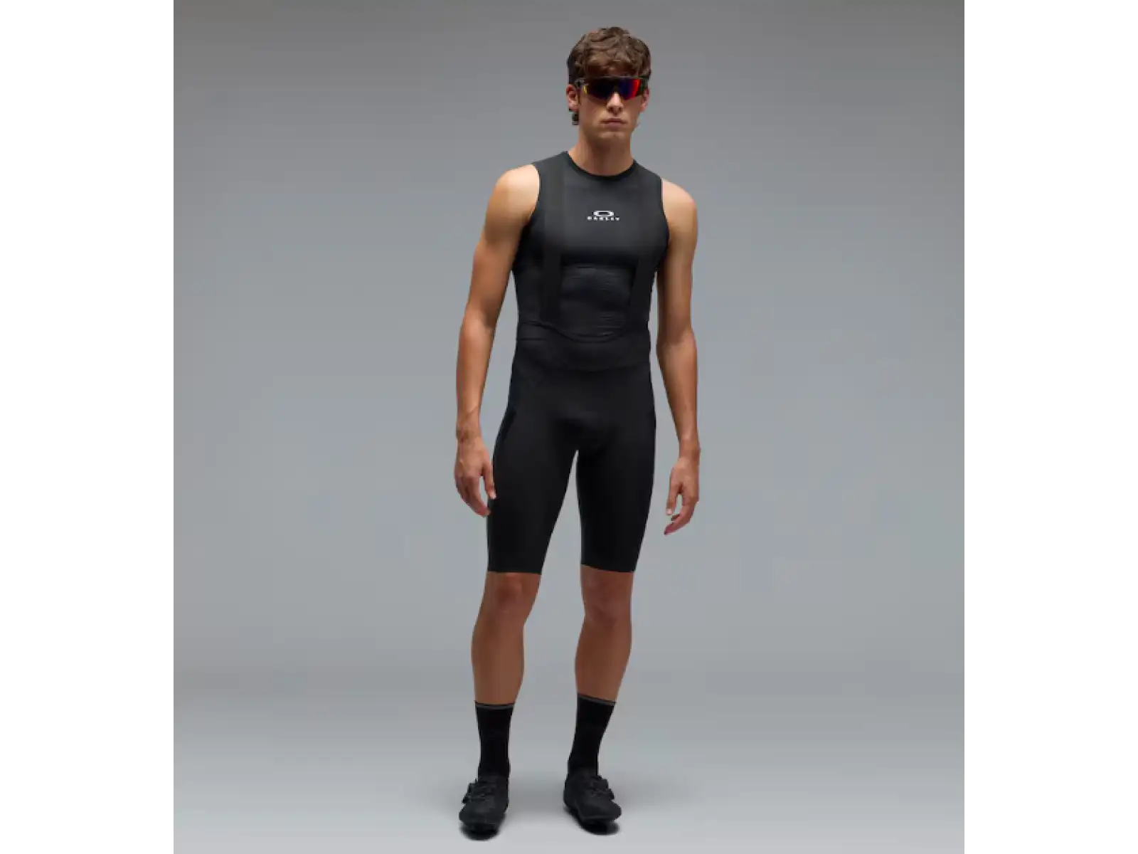 Oakley Endurance Herren-Shorts mit Einsatz und Trägern Pitch Black
