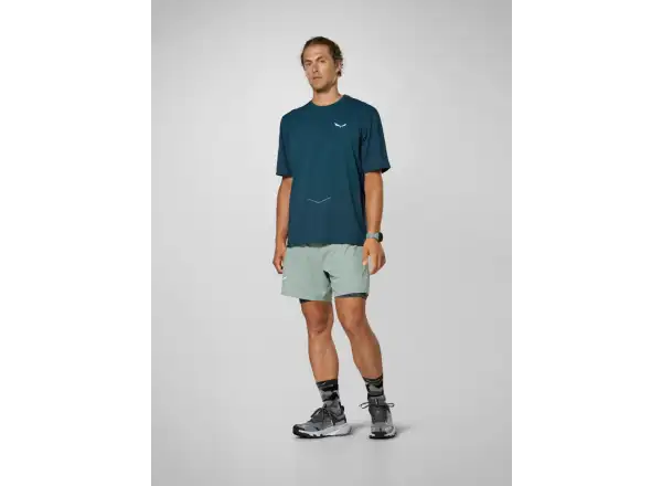 Salewa Pedroc Durastretch 2in1 Herren Shorts Willow Green