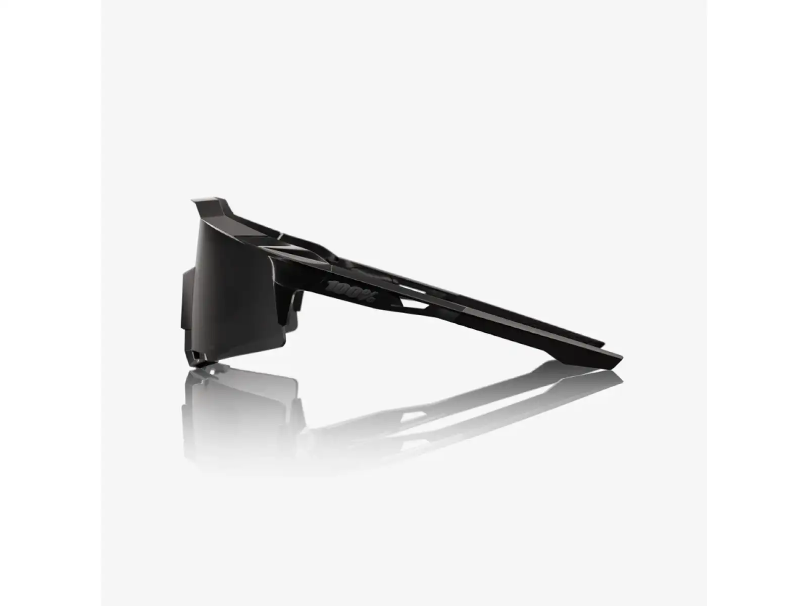 100% Speedcraft Sonnenbrille Matte Black Gloss Black/Black Mirror